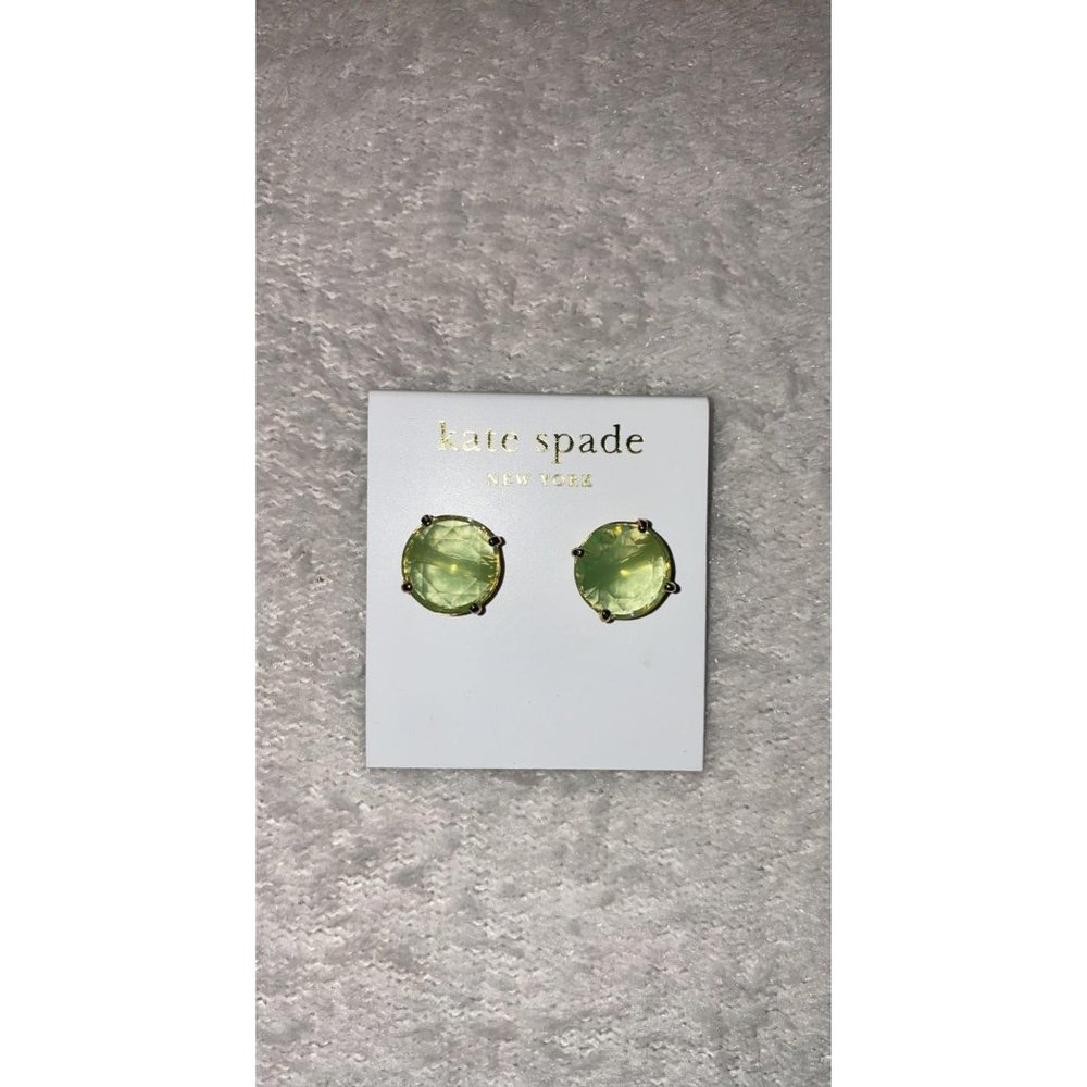 NWT Kate Spade Green Stud Earrings